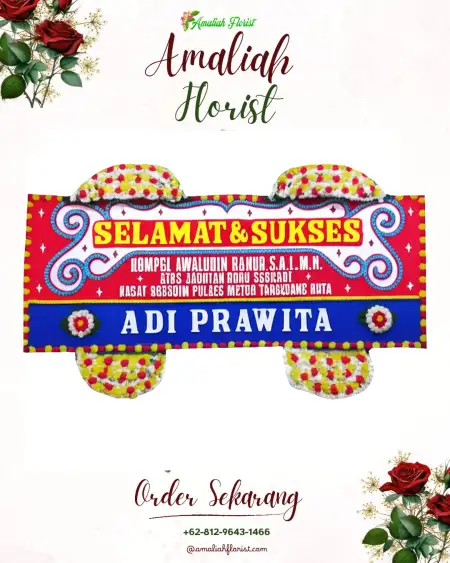 Papan Bunga Ucapan Selamat Gendongan
