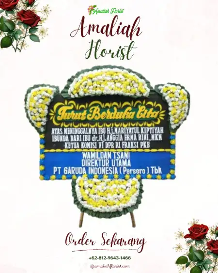 Papan Bunga Duka Gendongan